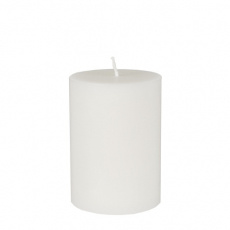 Stumpenkerze Ø 70 mm · 100 mm weiss aus 100% Stearin, durchgefärbt