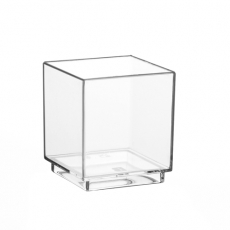 30 Fingerfood - Schalen, PS eckig 55 ml 4,7 cm x 4,2 cm x 4,2 cm glasklar
