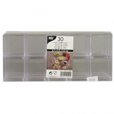 30 Fingerfood - Schalen, PS eckig 55 ml 4,7 cm x 4,2 cm x 4,2 cm glasklar