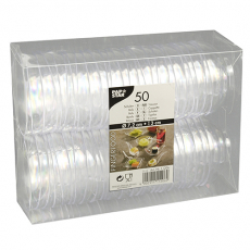 50 Fingerfood - Schalen, PS rund 65 ml Ø 7,2 cm · 3 cm glasklar