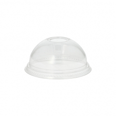 50 Dom-Deckel Hurricane, PET rund Ø 9,5 cm · 4,5 cm glasklar mit Lochung