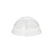 50 Dom-Deckel Hurricane, PET rund Ø 9,5 cm · 4,5 cm glasklar mit Lochung