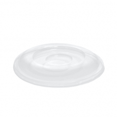 50 Dom-Deckel, R-PET rund Ø 15,5 cm · 2,5 cm klar