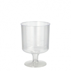 10 Stiel-Gläser für Rotwein, PS 0,2 l Ø 7,2 cm · 10 cm glasklar einteilig