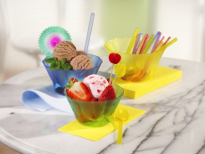 66 Eis- und Dessertschalen, PS rund 300 ml Ø 11 cm · 6,5 cm grün