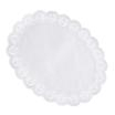 100 Tortenspitzen oval 36 cm x 28 cm weiss