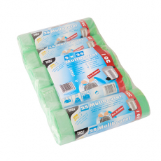 125 Müllbeutel mit Zugband, HDPE 30 l 62 cm x 55 cm grün