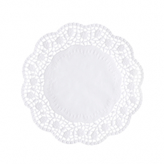 100 Tortenspitzen rund Ø 20 cm weiss