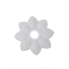 100 Kerzen-Manschetten rund Ø 10 cm weiss