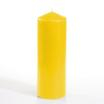 Stumpenkerze Ø 70 mm · 200 mm goldgelb