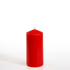 Stumpenkerze Ø 60 mm · 130 mm rot