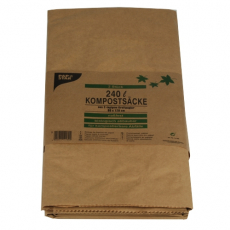 2 Abfallsäcke aus Papier pure 240 l 115 cm x 80 cm x 30 cm braun , 2-lagig