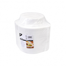 100 Suppenschalen, PP rund 500 ml Ø 15,6 cm · 4,5 cm weiss mit Anfasser
