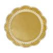 4 Tortenspitzen rund Ø 36 cm gold
