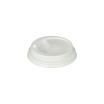 100 Dom-Deckel, PS To Go rund Ø 8 cm · 2,4 cm weiss
