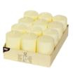 12 Stumpenkerzen Ø 40 mm · 60 mm elfenbein Ivory mit Flachkopf