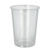 50 Trinkbecher, PP 0,4 l Ø 9,5 cm · 12,2 cm transparent mit Schaumrand