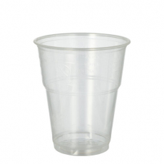 70 Kaltgetränkebecher, PLA pure 0,3 l Ø 9,5 cm · 11 cm glasklar mit Schaumrand