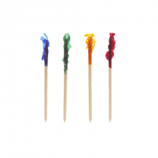 1000 Deko-Picker 6,8 cm farbig sortiert Frills