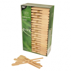 1000 Rührstäbchen, Holz pure 13 cm