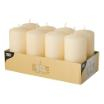 8 Stumpenkerzen Ø 50 mm · 100 mm creme