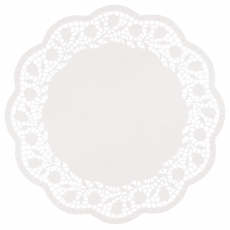 250 Tortenspitzen rund Ø 36 cm weiss