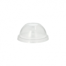 50 Dom-Deckel Hurricane, PET rund Ø 7,8 cm · 3,8 cm glasklar mit Lochung