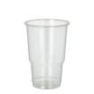 25 Kaltgetränkebecher, PLA pure 0,25 l Ø 7,8 cm · 11 cm glasklar mit Schaumrand