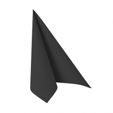 20 Servietten ROYAL Collection 1/4-Falz 25 cm x 25 cm schwarz