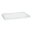 50 Deckel für Verpackungsbecher, PP 0,7 cm x 18,6 cm x 13,3 cm transparent