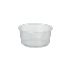 100 Verpackungsbecher, PP rund 250 ml Ø 10,1 cm · 5 cm transparent