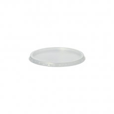 100 Deckel für Verpackungsbecher, PP rund Ø 10,1 cm · 0,8 cm transparent