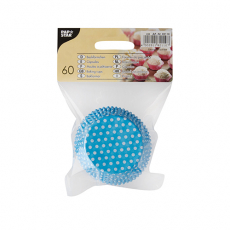 60 Backförmchen Ø 5 cm · 2,5 cm farbig sortiert Dots