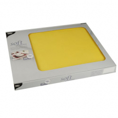 100 Tischsets, stoffähnlich, Vlies soft selection 30 cm x 40 cm gelb