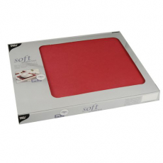 100 Tischsets, stoffähnlich, Vlies soft selection 30 cm x 40 cm rot