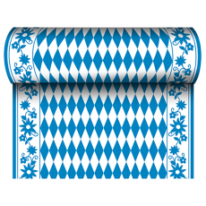 Tischläufer, stoffähnlich, Airlaid 24 m x 40 cm Bayrisch Blau