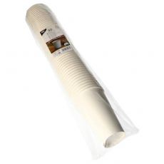 50 Trinkbecher, Pappe To Go 0,4 l Ø 9 cm · 13,9 cm weiss