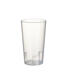 10 Mehrweg-Trinkbecher 0,2 l Ø 6,5 cm · 11,4 cm transluzent unzerbrechlich