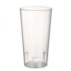 10 Mehrweg-Trinkbecher 0,4 l Ø 7,5 cm · 14,5 cm transluzent unzerbrechlich