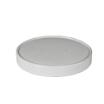 50 Deckel für Suppenbecher, Pappe To Go rund Ø 11,8 cm weiss