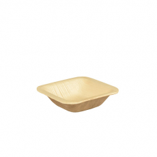 25 Schalen, Palmblatt pure eckig 40 ml 8 cm x 8 cm x 2 cm