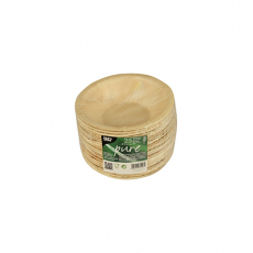 25 Schalen, Palmblatt pure rund 200 ml Ø 13 cm · 3 cm