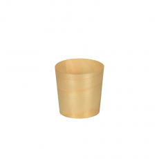 50 Fingerfood - Schalen, Holz pure rund Ø 4,5 cm · 4,5 cm