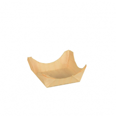 50 Fingerfood - Schalen, Holz pure eckig 1,5 cm x 4 cm x 4 cm