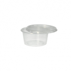 50 Dressingbecher, PP rund 80 ml Ø 7,1 cm · 3,5 cm transparent