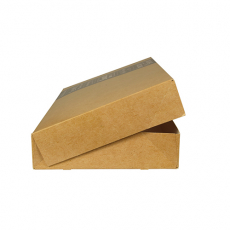 10 Transport- und Catering-Kartons pure eckig 8 cm x 31,5 cm x 46,2 cm Good Food mittel