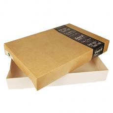 10 Transport- und Catering-Kartons pure eckig 8 cm x 37,5 cm x 55,5 cm Good Food groß