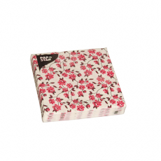 20 Servietten, 3-lagig 1/4-Falz 25 cm x 25 cm fuchsia Milleflora