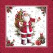 20 Servietten, 3-lagig 1/4-Falz 40 cm x 40 cm HoHoHo