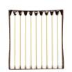 30 Kronkerzen Ø 2,2 cm · 24 cm weiss aus 100 % Stearin